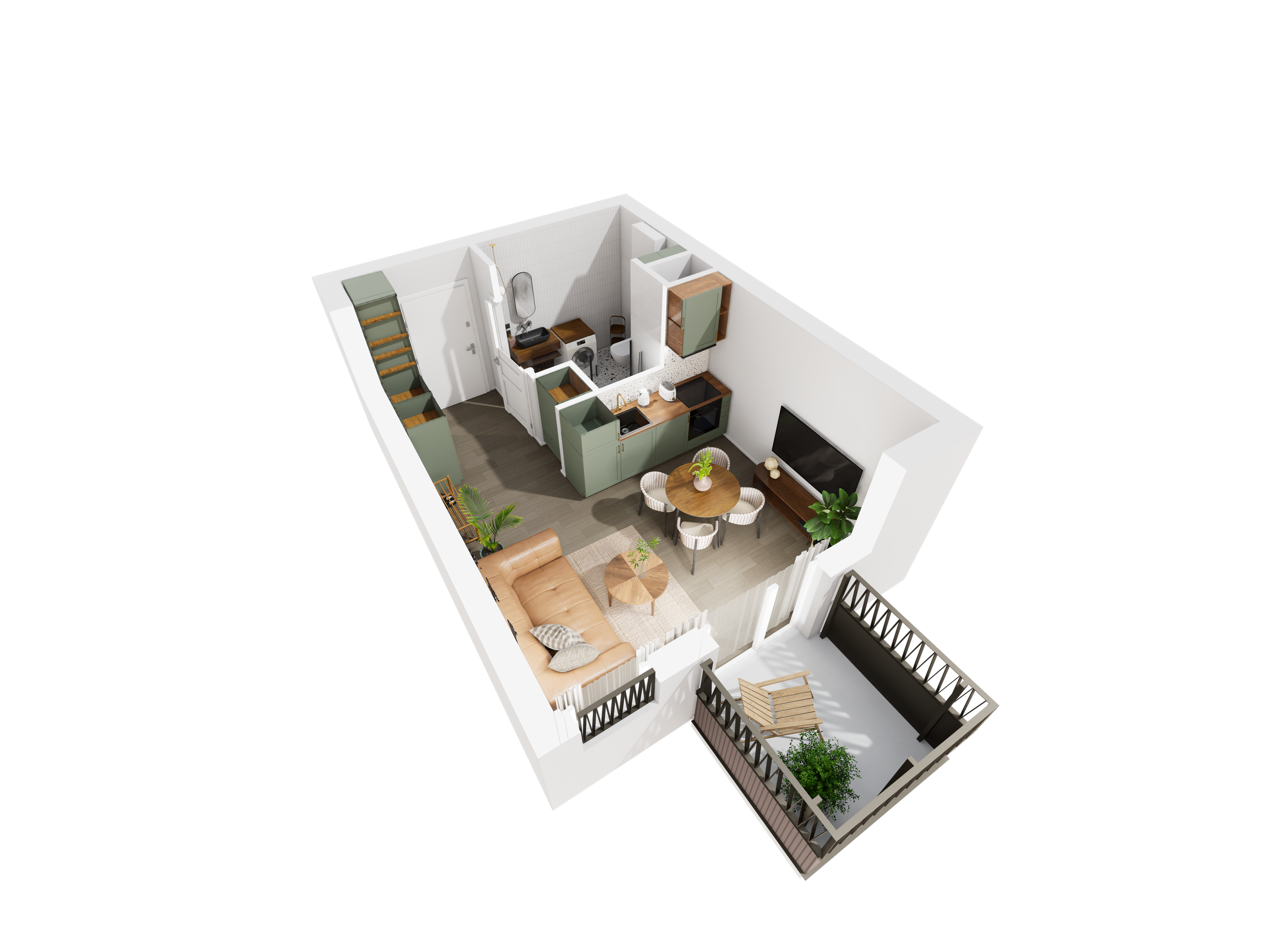 Epika Jeżyce Poznań apartament inwestycyjny M045 na 1 piętrze z 1 pokojem